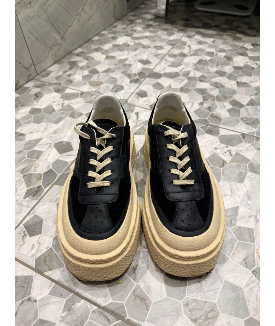 MM6 MAISON MARGIELA Черные замшевые кеды, фото 2