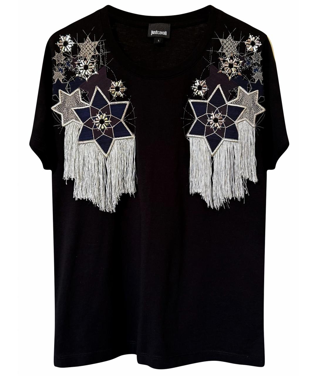 JUST CAVALLI Черная футболка, фото 1