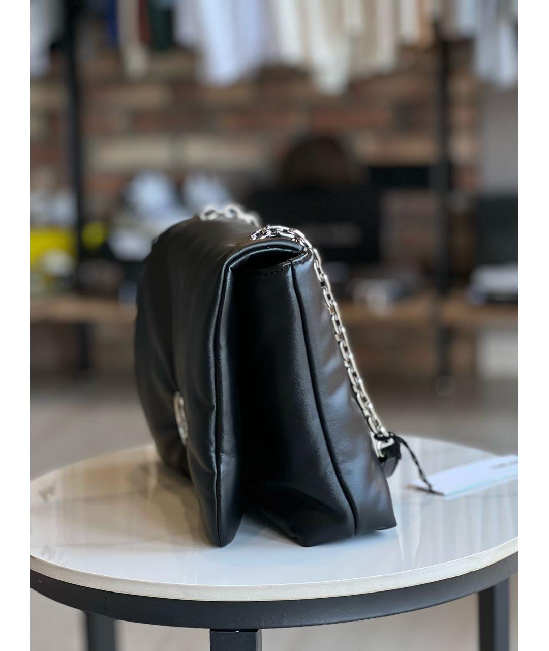 KARL LAGERFELD Черная сумка через плечо из искусственной кожи, фото 2