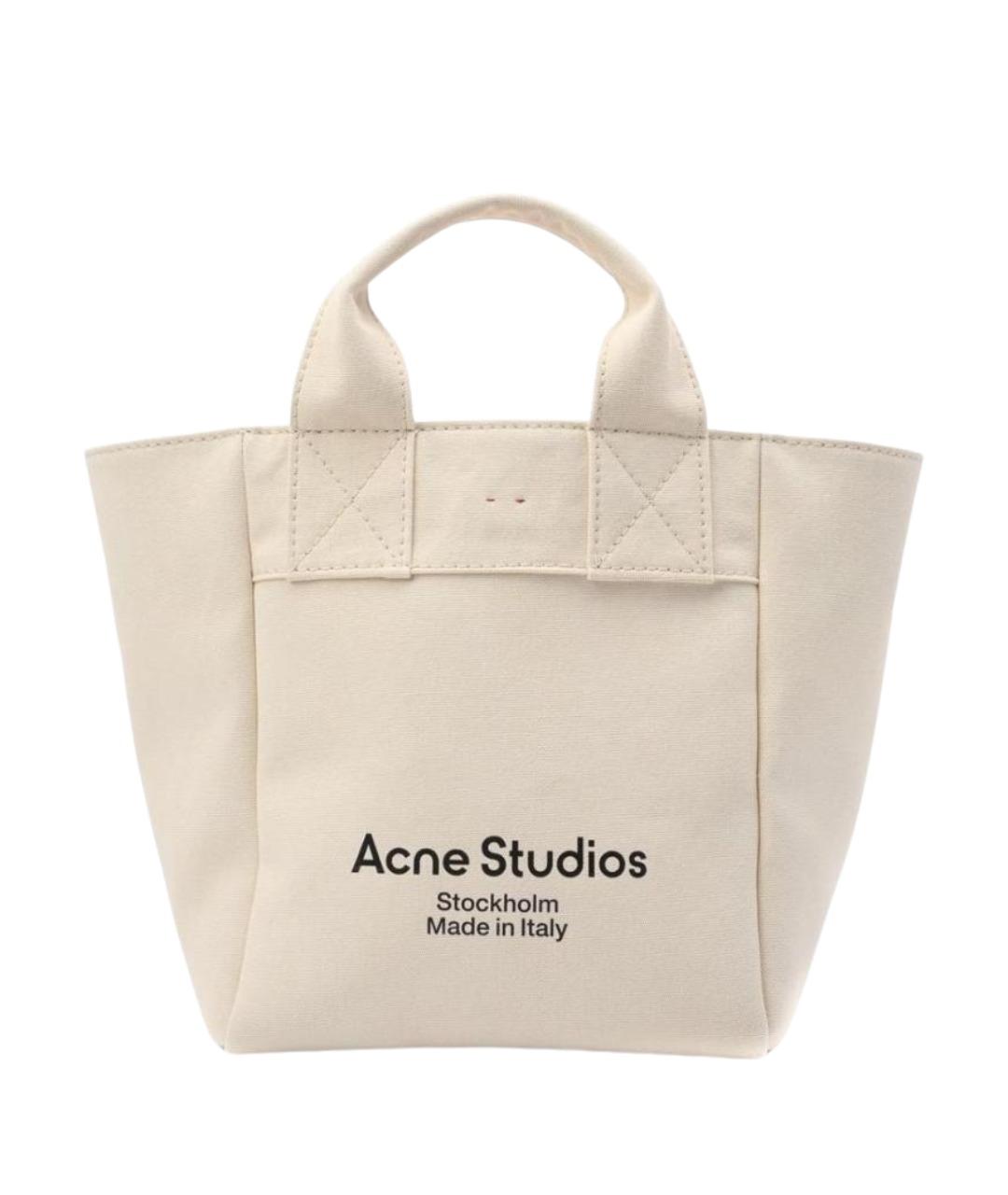 ACNE STUDIOS Бежевая тканевая дорожная/спортивная сумка, фото 1