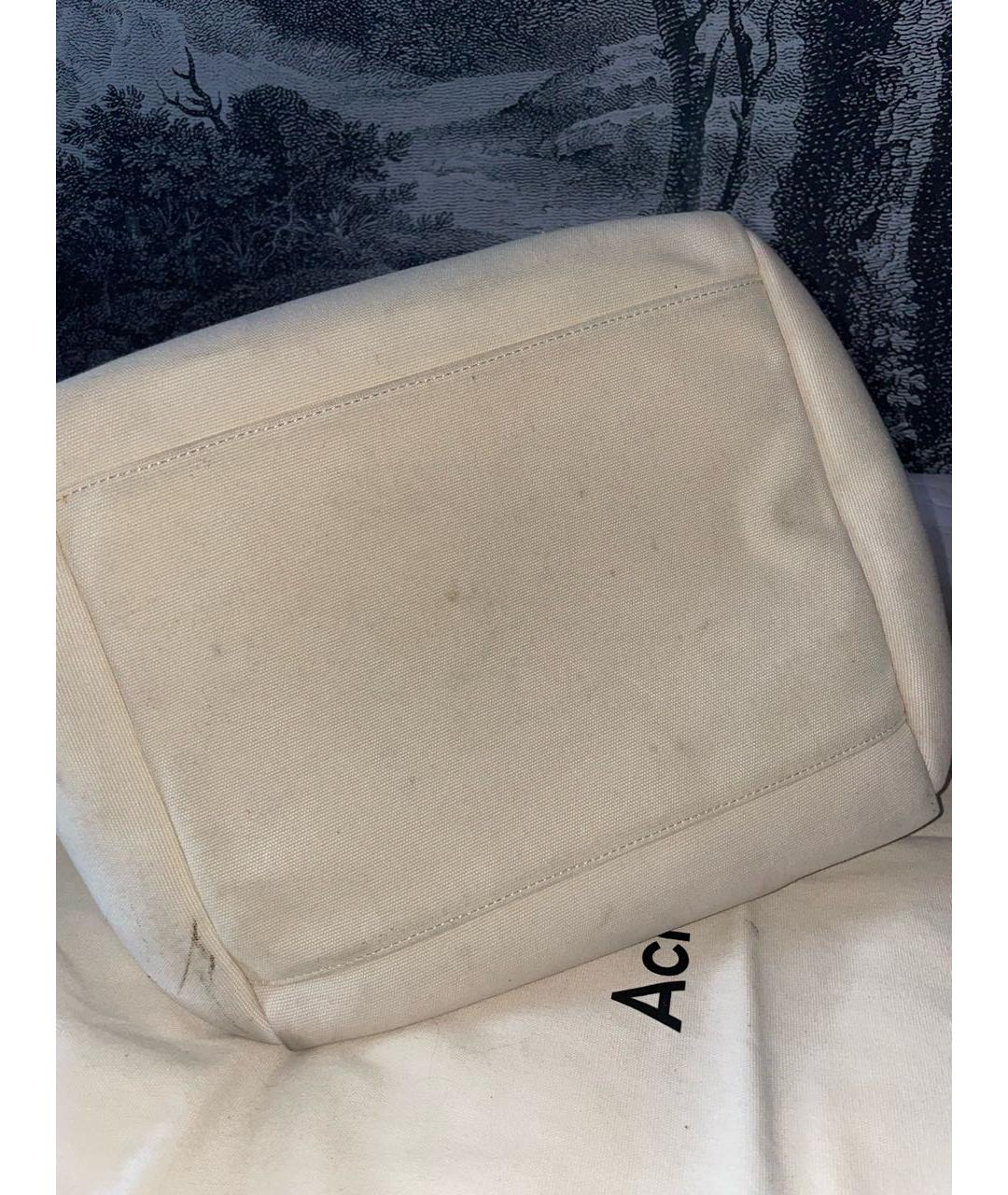 ACNE STUDIOS Бежевая тканевая дорожная/спортивная сумка, фото 5