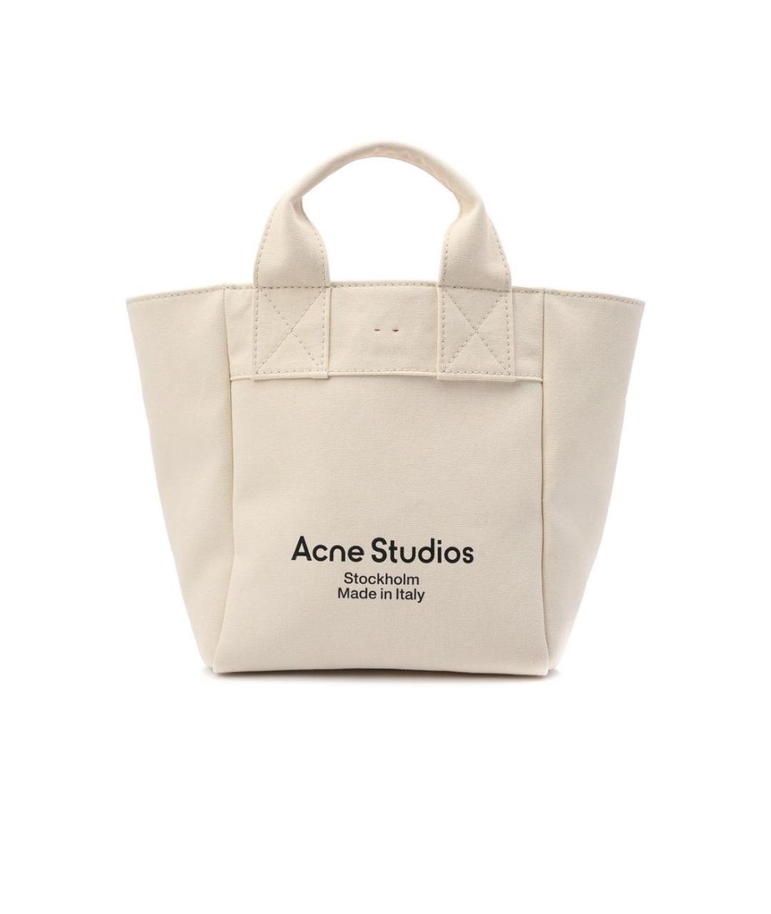 ACNE STUDIOS Бежевая тканевая дорожная/спортивная сумка, фото 8
