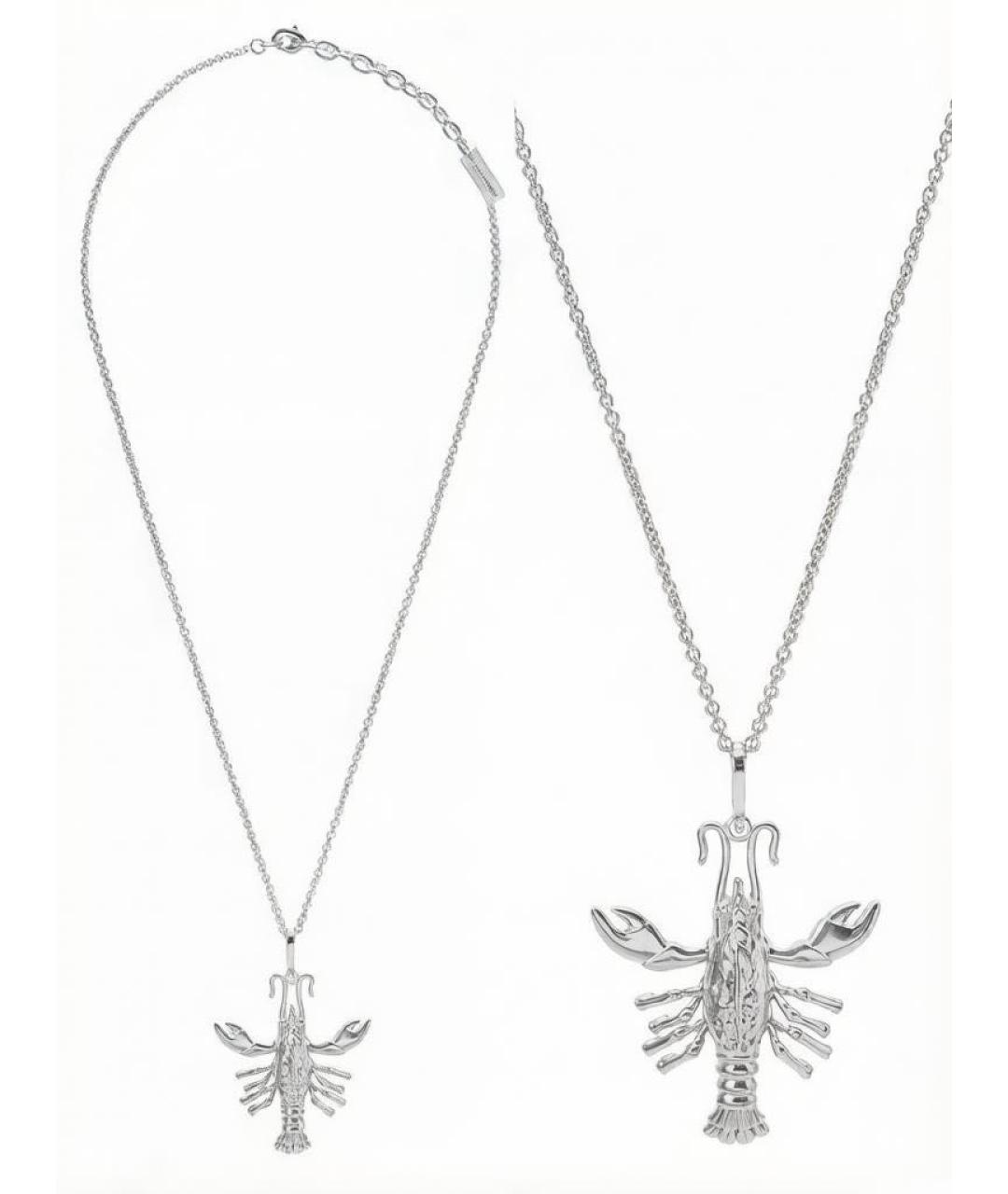 SAINT LAURENT Серебряная латунная цепочка, фото 4