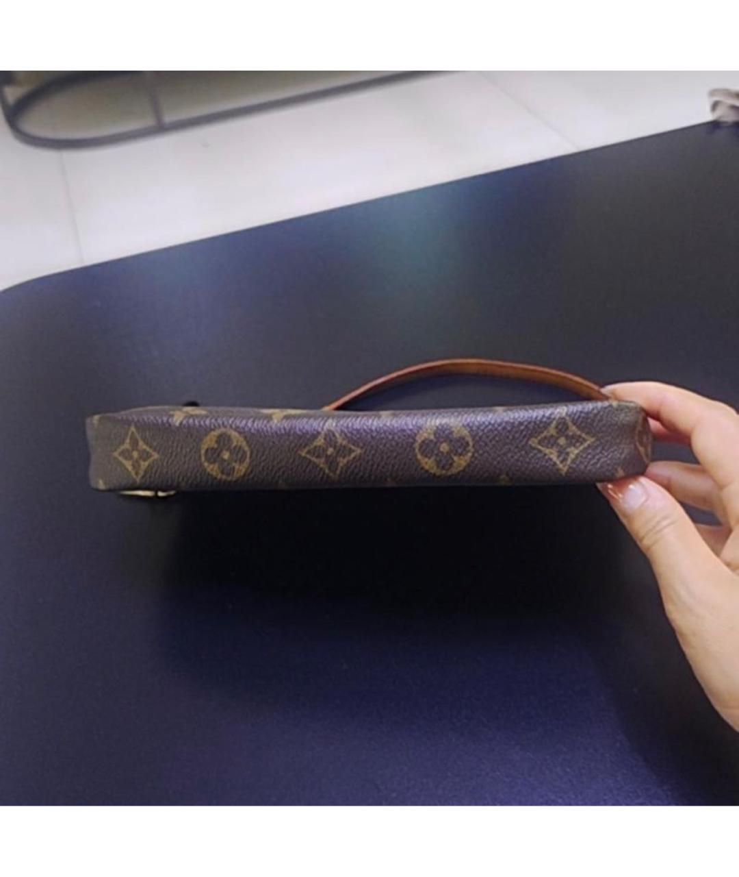 LOUIS VUITTON Коричневая сумка с короткими ручками, фото 4