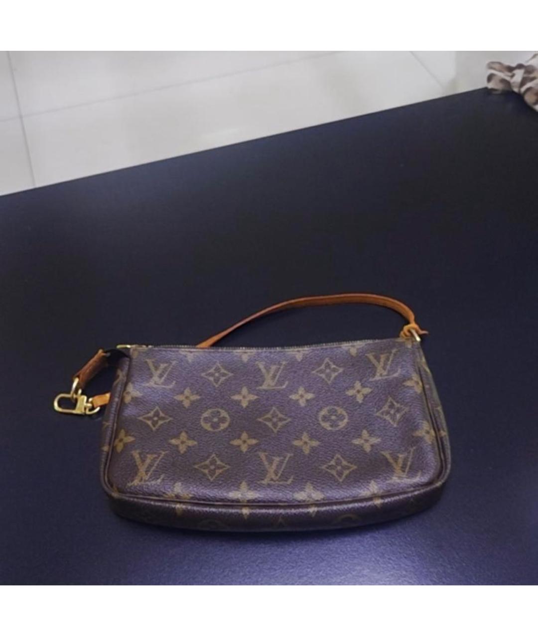 LOUIS VUITTON Коричневая сумка с короткими ручками, фото 3