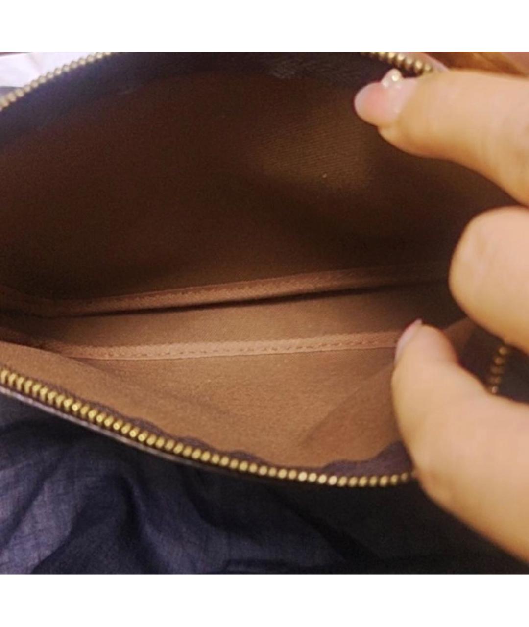 LOUIS VUITTON Коричневая сумка с короткими ручками, фото 5