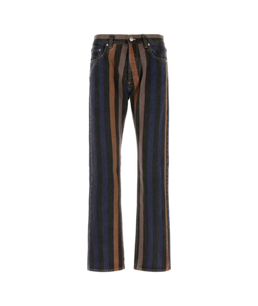 VERSACE Мульти хлопковые прямые джинсы, фото 1