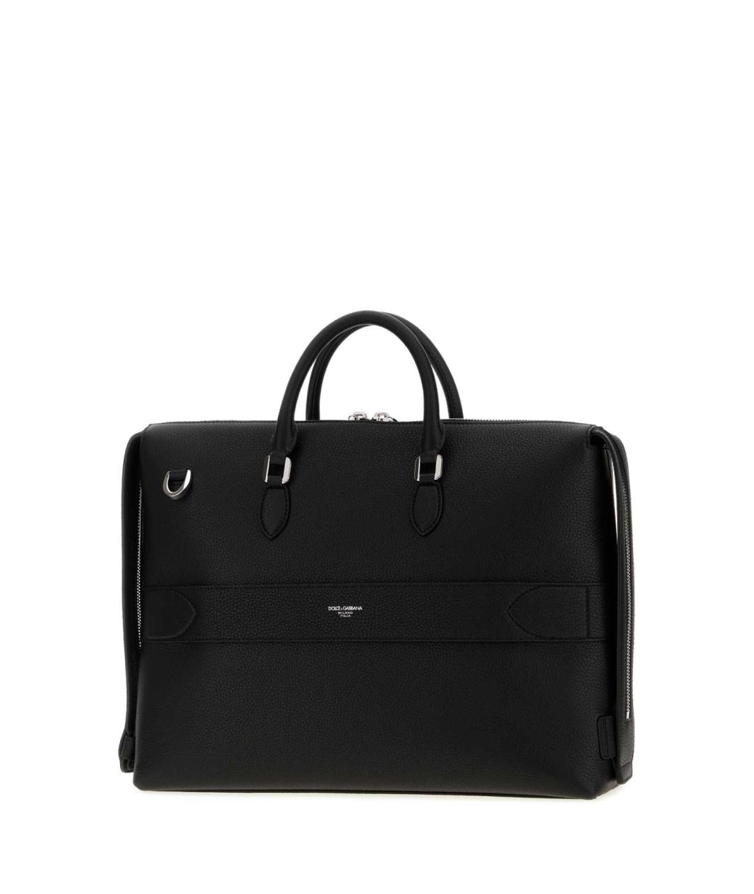 DOLCE&GABBANA Черный синтетический портфель, фото 2
