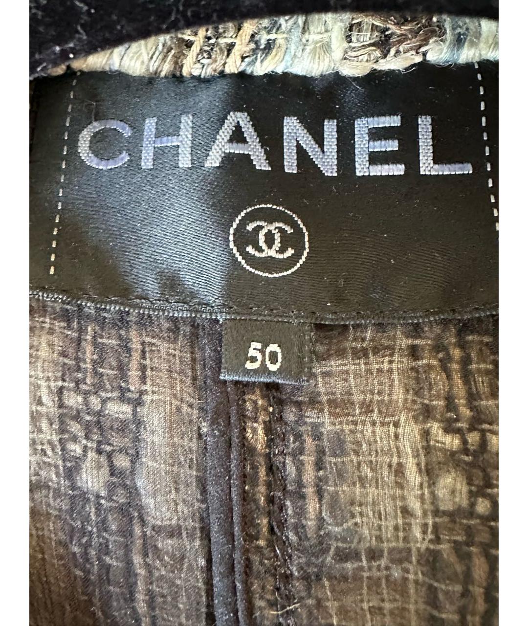 CHANEL Бежевый шерстяной жакет/пиджак, фото 3