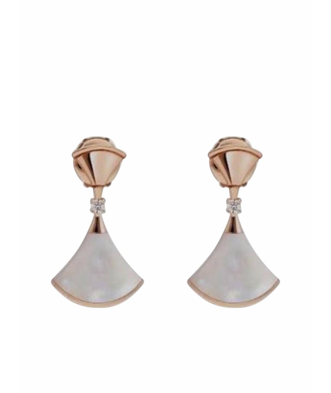 BVLGARI Золотые серьги из розового золота, фото 1