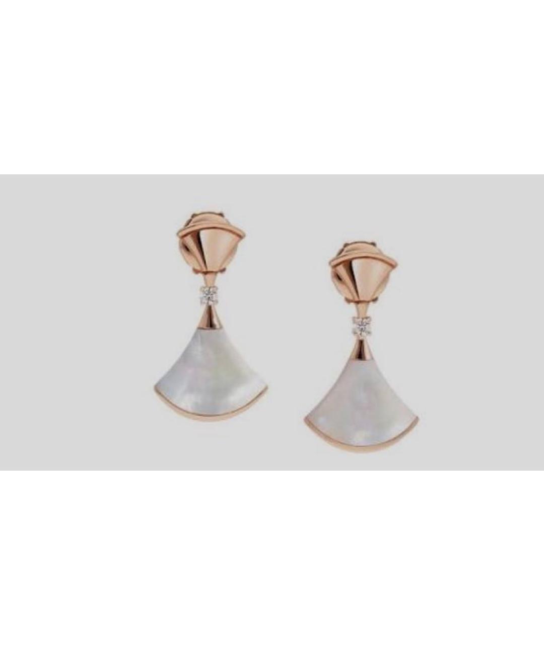 BVLGARI Золотые серьги из розового золота, фото 3
