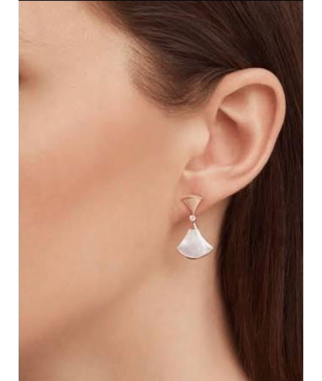 BVLGARI Золотые серьги из розового золота, фото 2