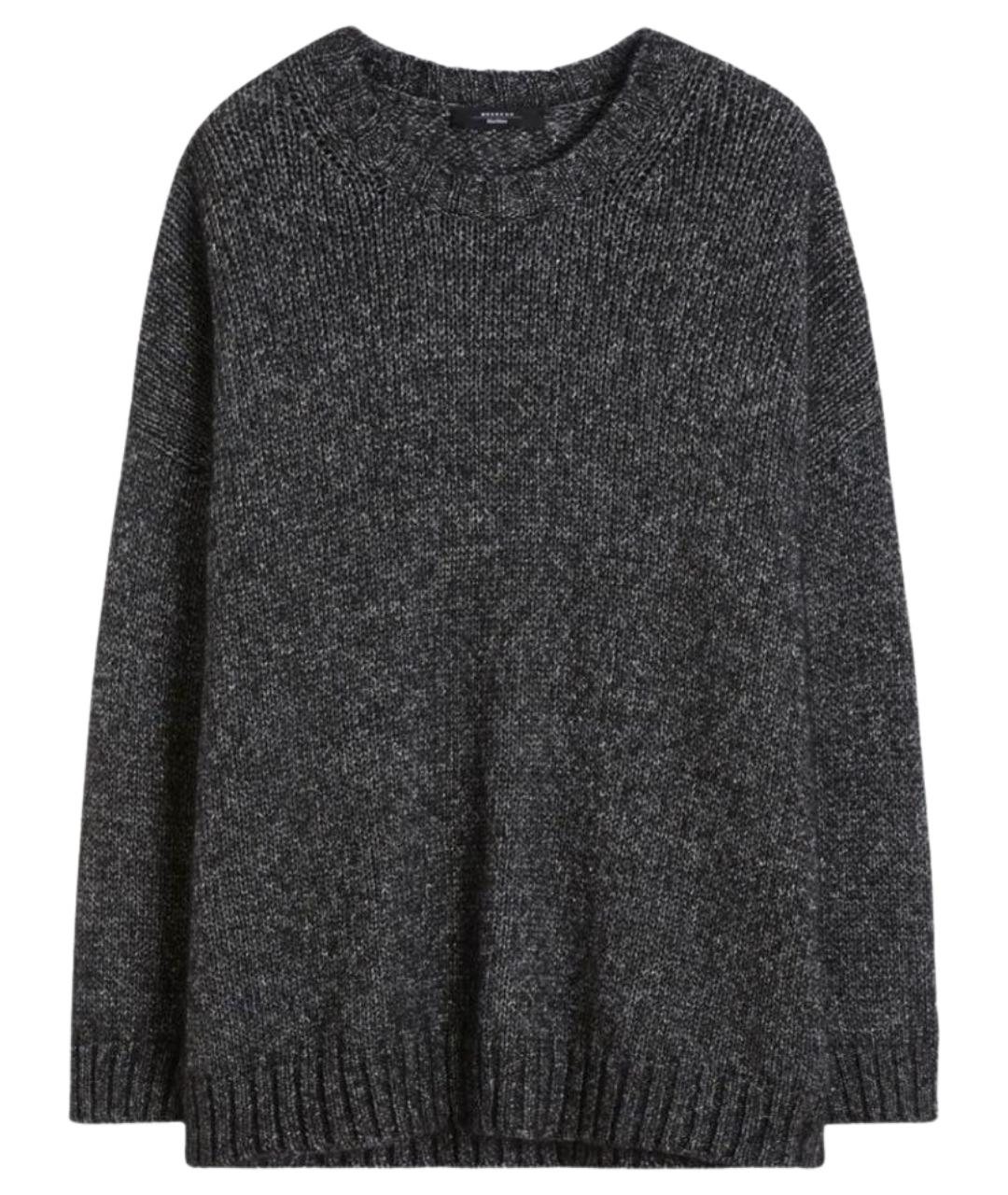WEEKEND MAX MARA Черный шерстяной джемпер / свитер, фото 1