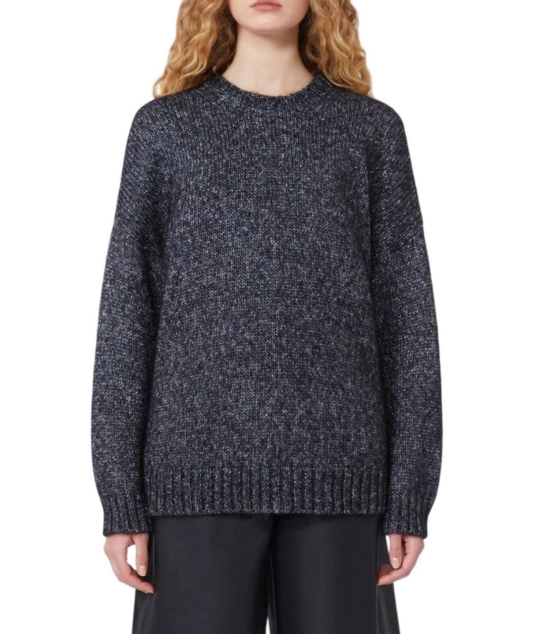 WEEKEND MAX MARA Черный шерстяной джемпер / свитер, фото 3