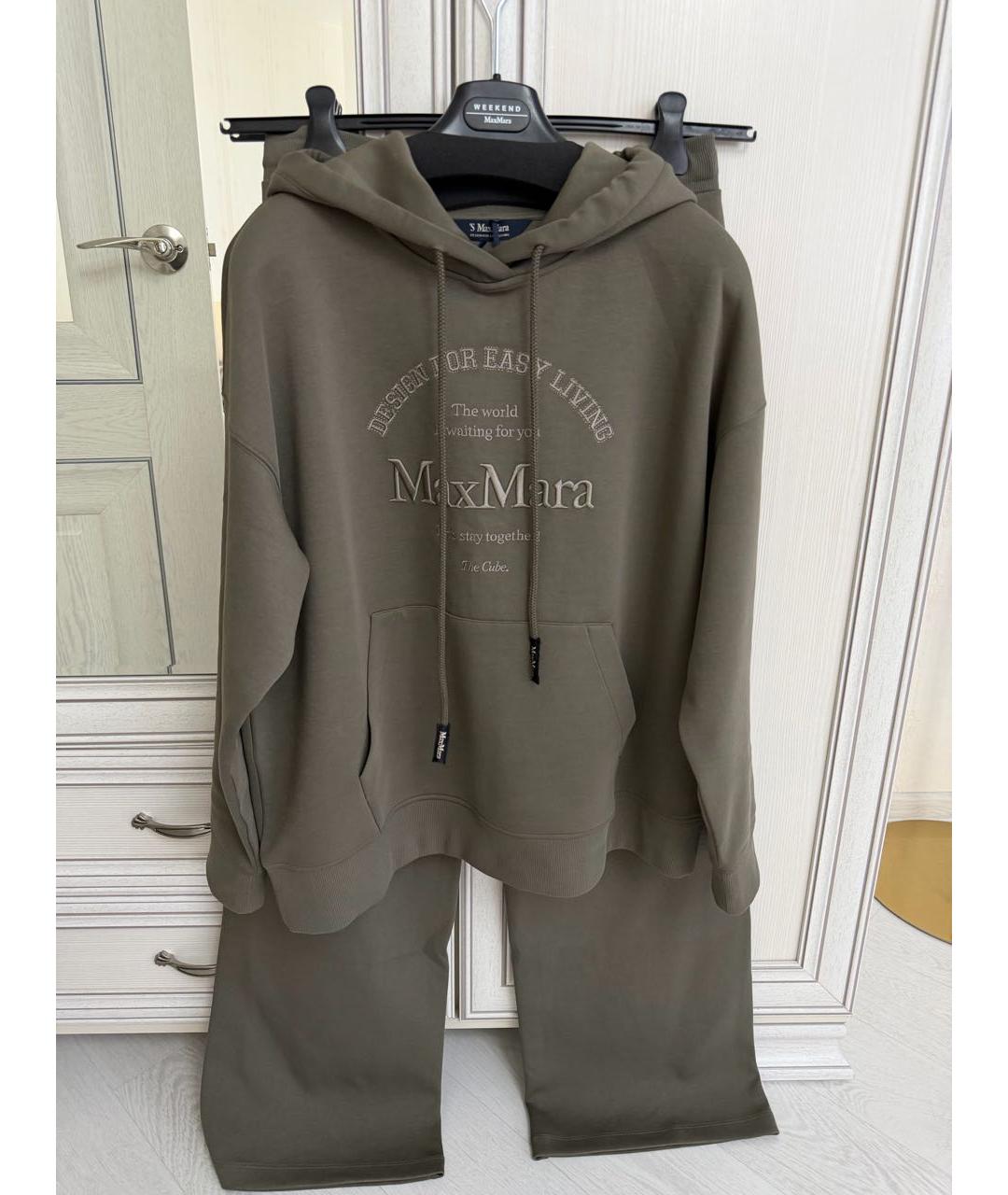 'S MAX MARA Хаки хлопковый спортивные костюмы, фото 6