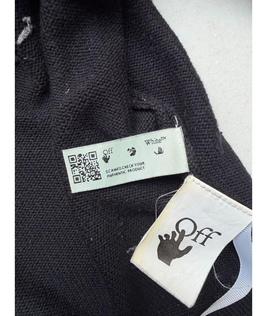 OFF-WHITE Черный хлопковый джемпер / свитер, фото 6