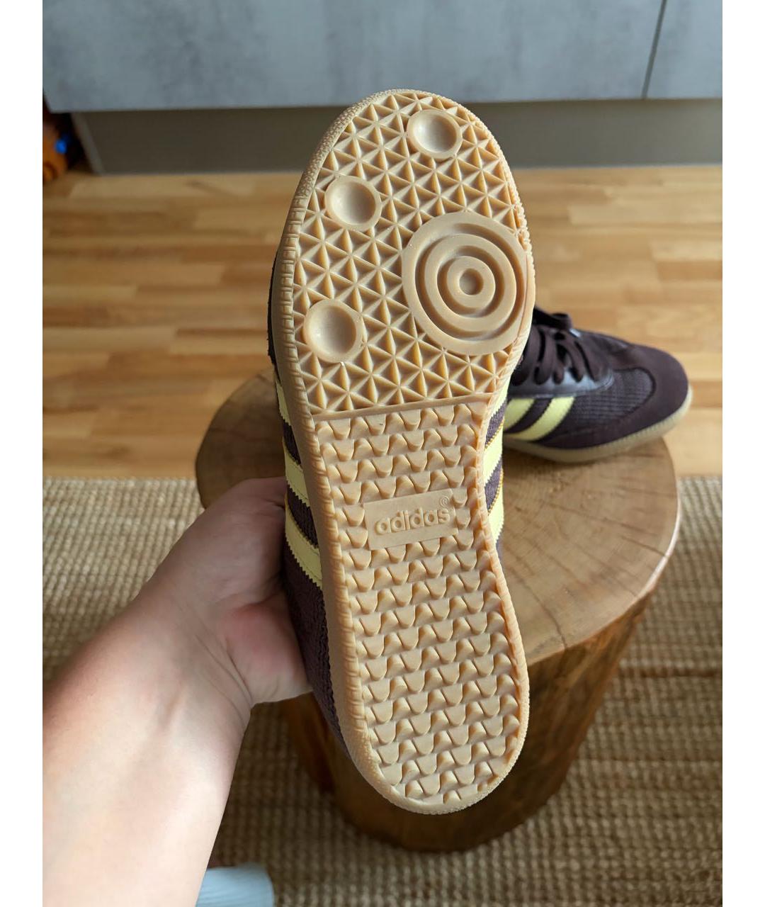 ADIDAS Коричневые текстильные кеды, фото 5