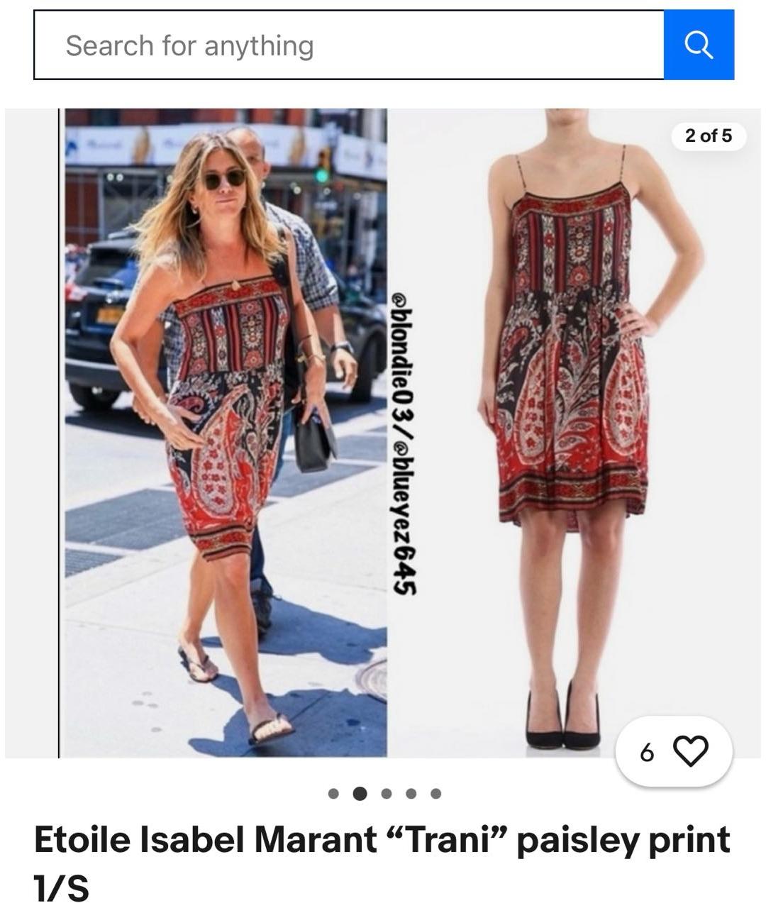 ISABEL MARANT ETOILE Красное вискозное повседневное платье, фото 6