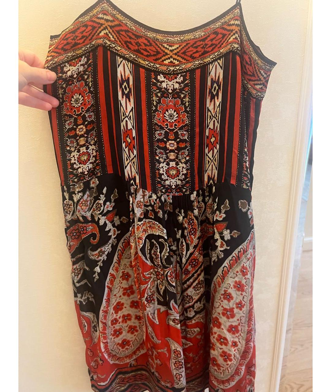 ISABEL MARANT ETOILE Красное вискозное повседневное платье, фото 2