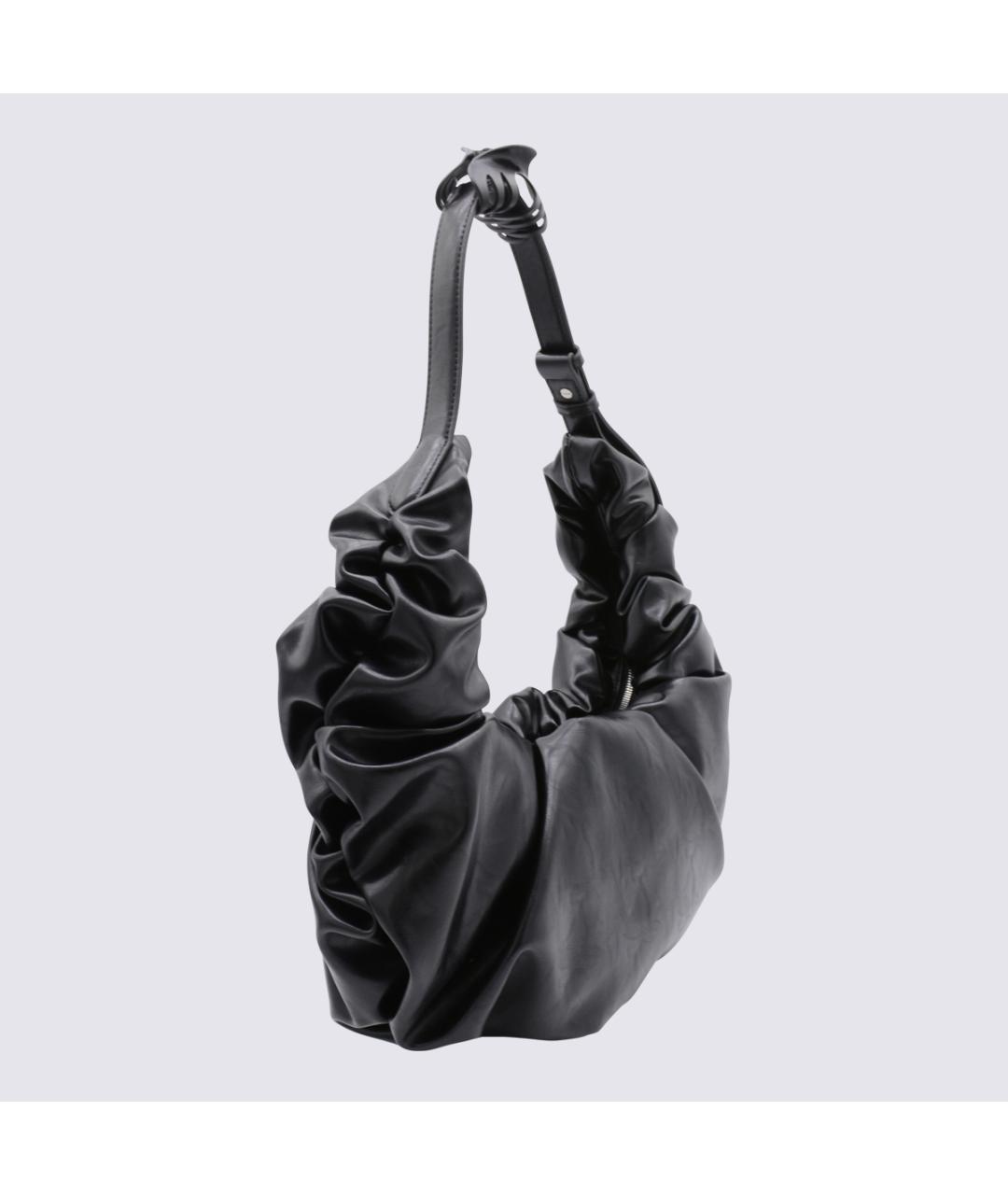 DIESEL Черная синтетическая сумка с короткими ручками, фото 2