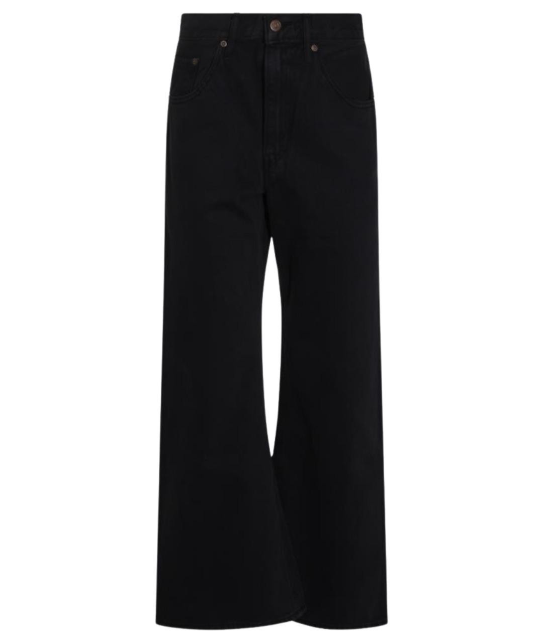 LEVI'S Черные хлопковые прямые джинсы, фото 1