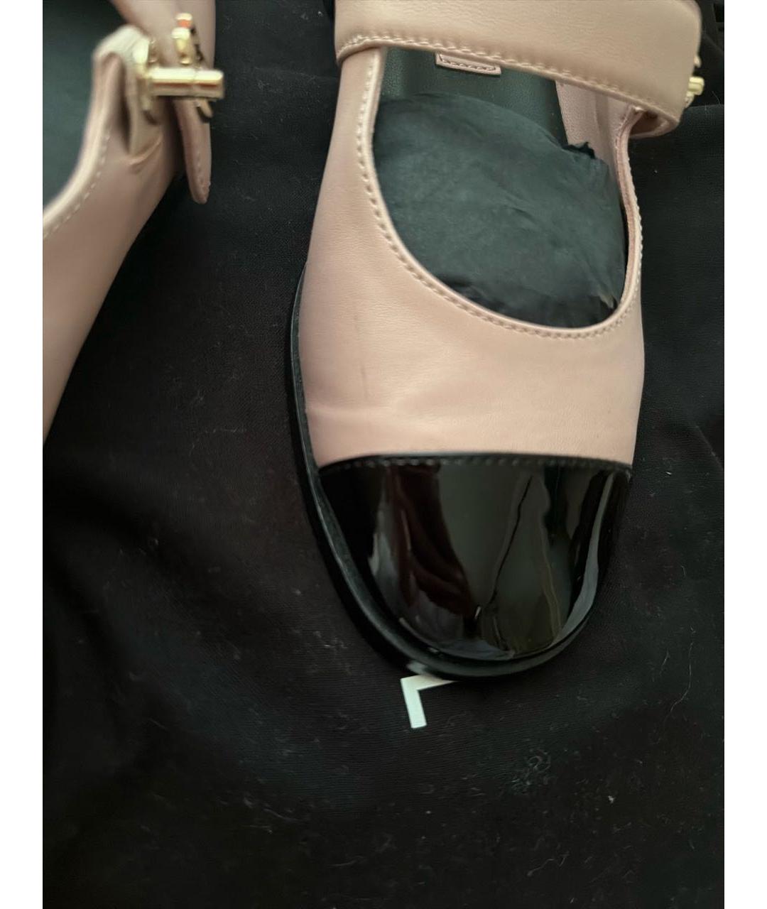 CHANEL Розовые кожаные балетки, фото 3