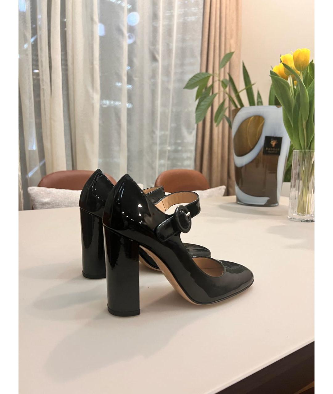 GIANVITO ROSSI Черные туфли из лакированной кожи, фото 2