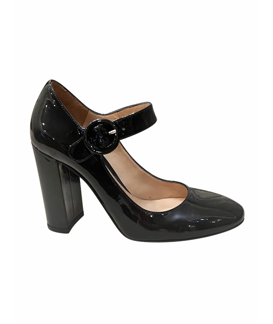 GIANVITO ROSSI Черные туфли из лакированной кожи, фото 1