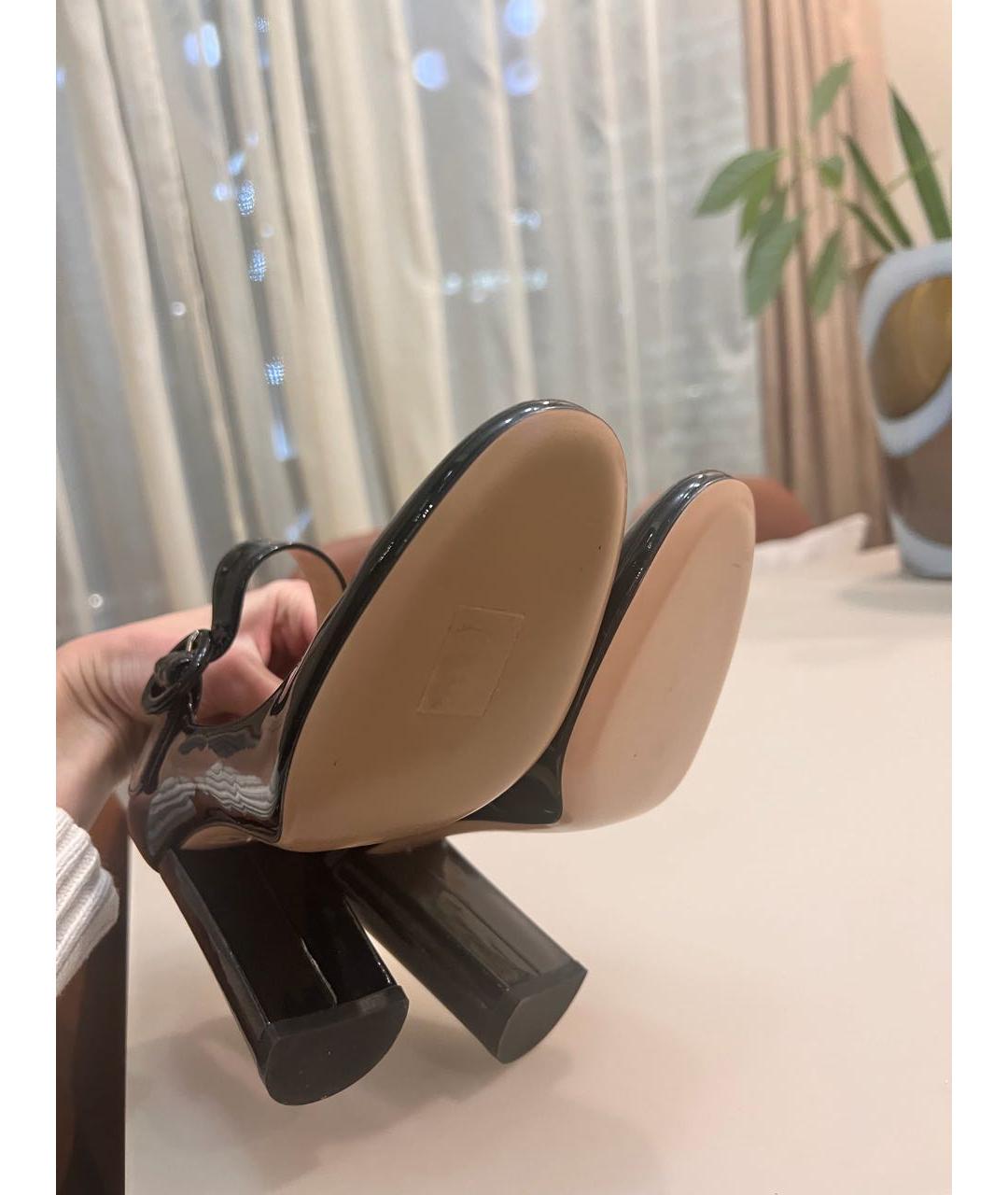 GIANVITO ROSSI Черные туфли из лакированной кожи, фото 5