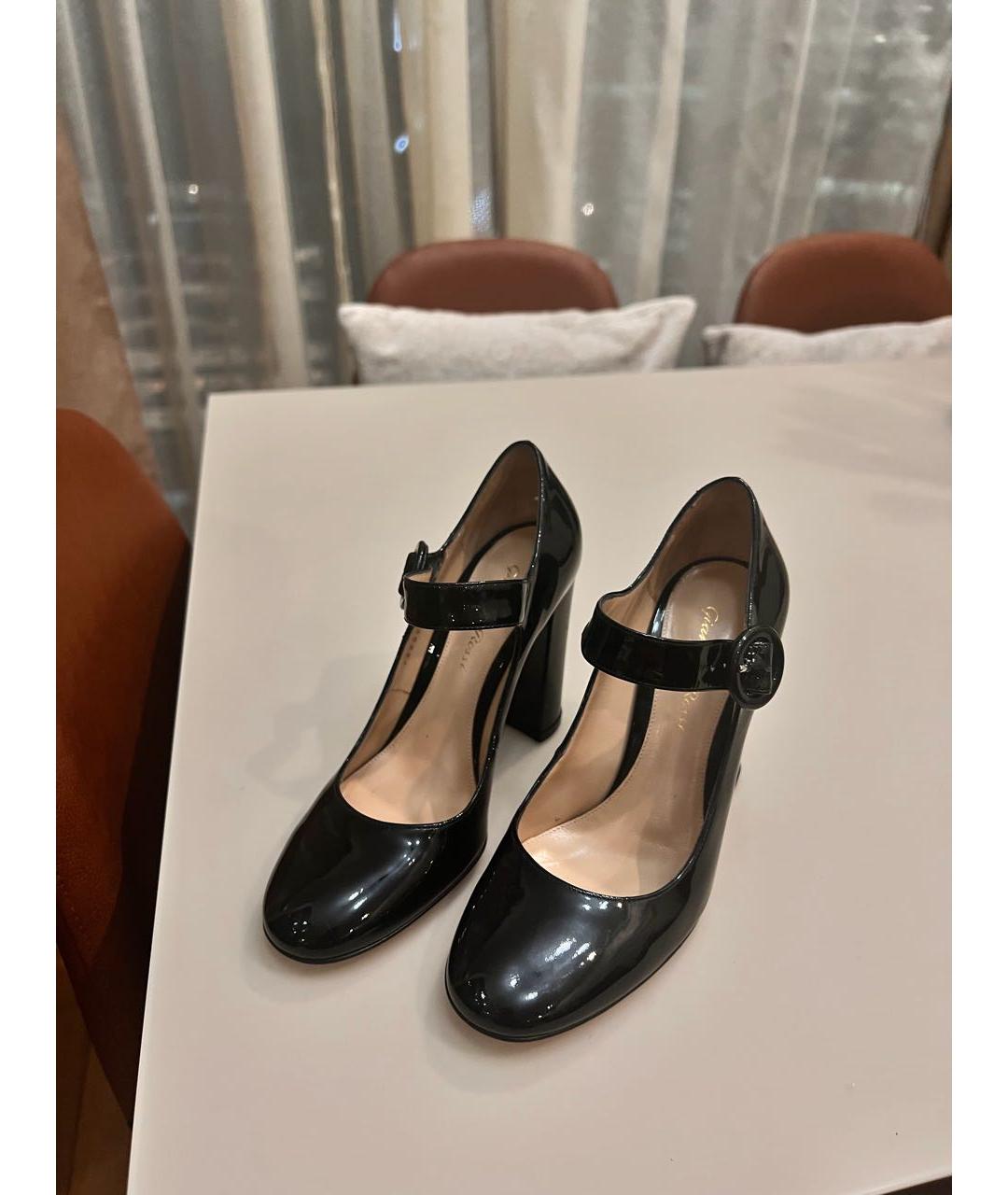 GIANVITO ROSSI Черные туфли из лакированной кожи, фото 3
