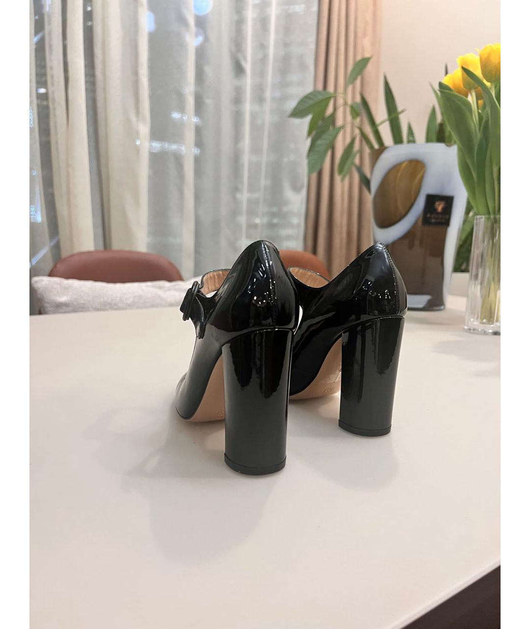 GIANVITO ROSSI Черные туфли из лакированной кожи, фото 6