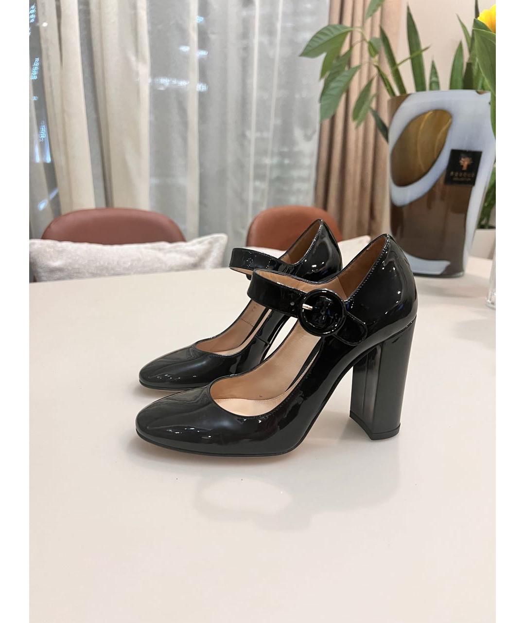 GIANVITO ROSSI Черные туфли из лакированной кожи, фото 7