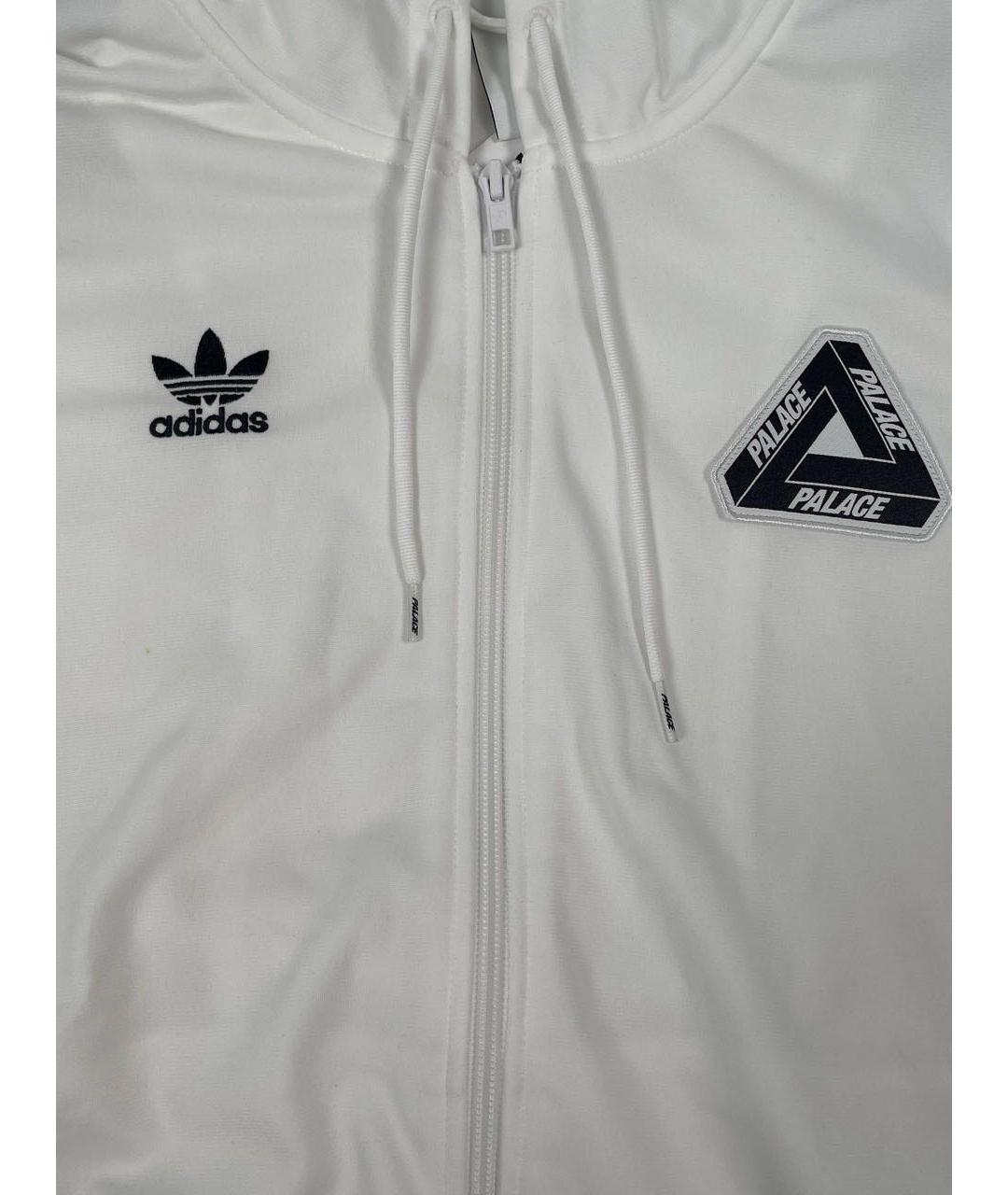ADIDAS Белая полиэстеровая спортивная куртка, фото 3