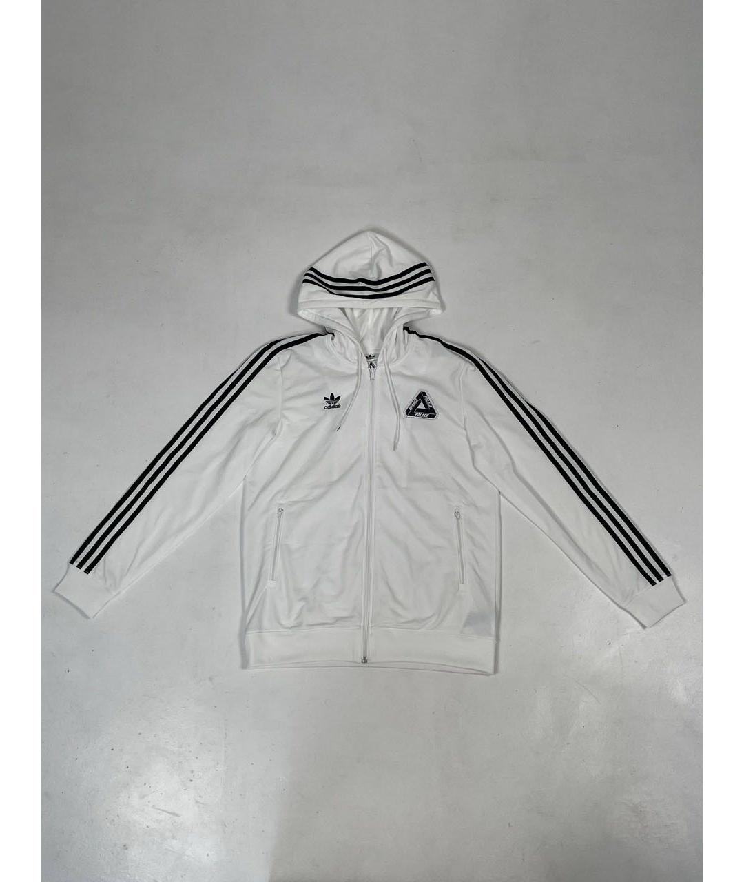 ADIDAS Белая полиэстеровая спортивная куртка, фото 5