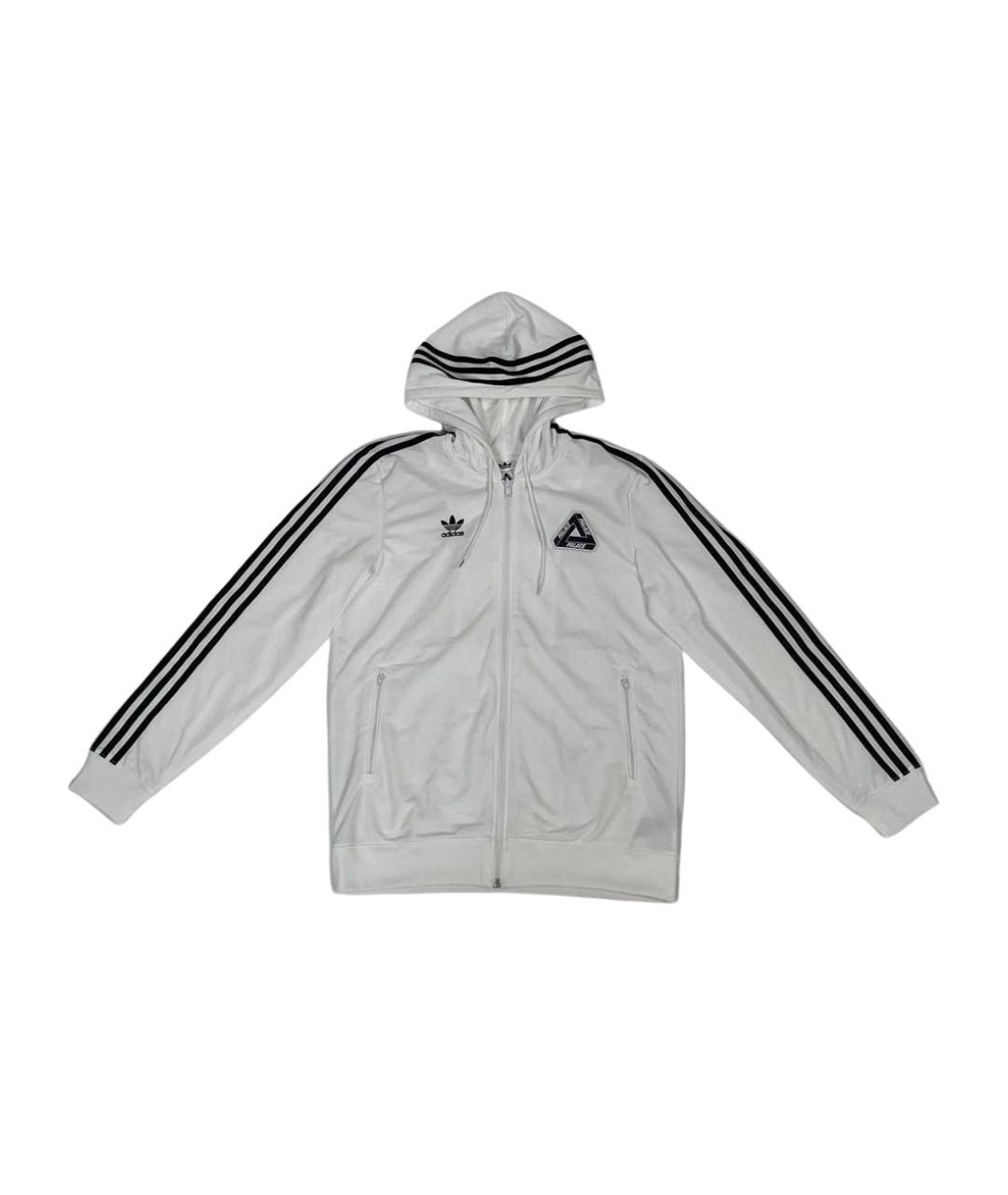 ADIDAS Белая полиэстеровая спортивная куртка, фото 1