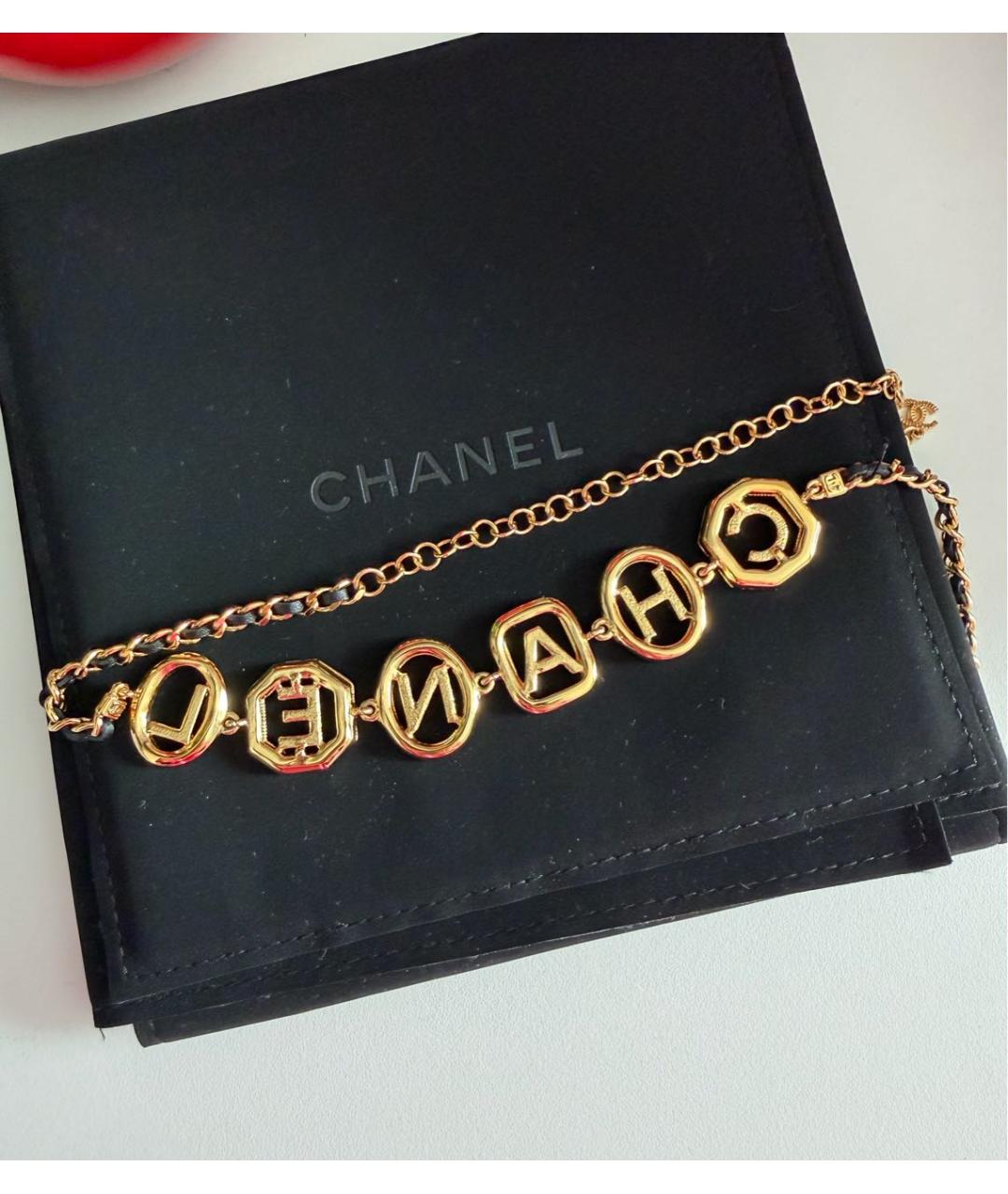 CHANEL Золотой чокер, фото 5