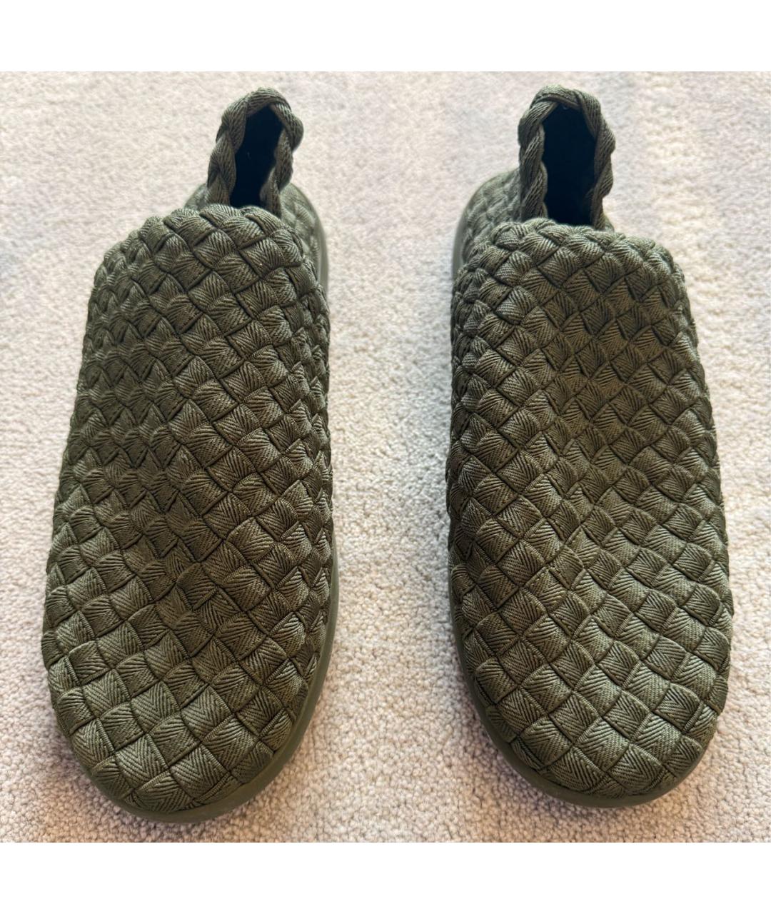 BOTTEGA VENETA Зеленые текстильные лоферы, фото 2