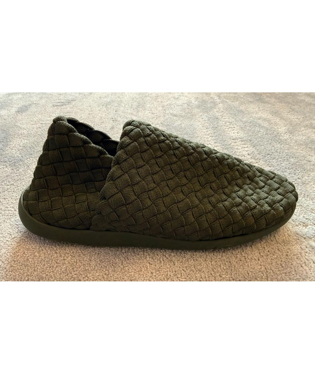 BOTTEGA VENETA Зеленые текстильные лоферы, фото 9
