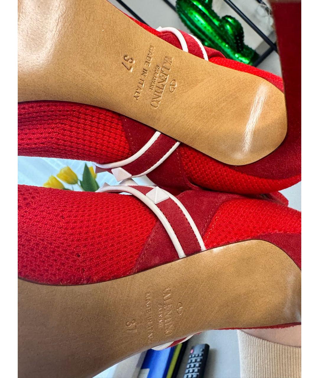 VALENTINO Красные ботильоны, фото 6