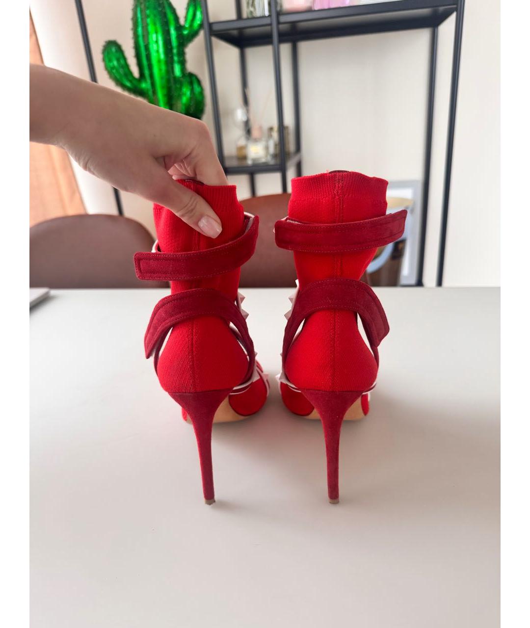 VALENTINO Красные ботильоны, фото 4