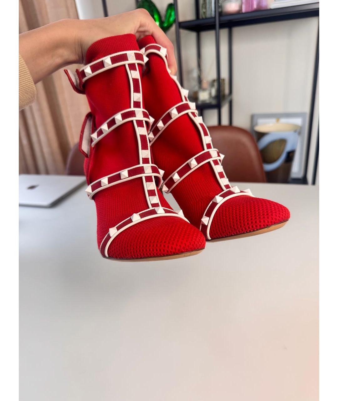 VALENTINO Красные ботильоны, фото 5