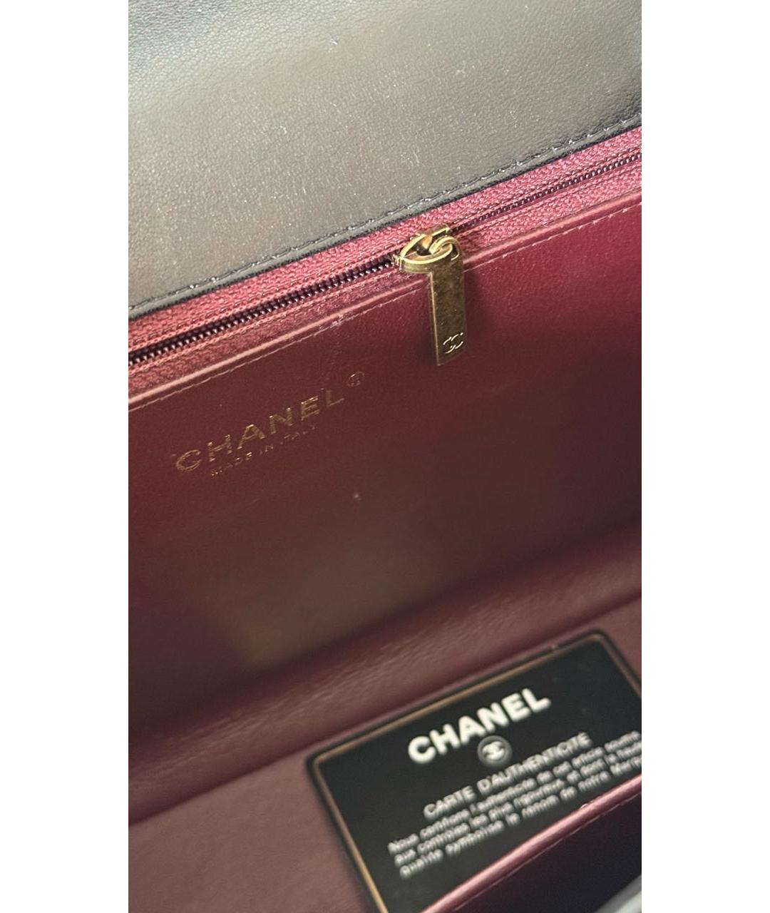 CHANEL Черная кожаная сумка тоут, фото 4