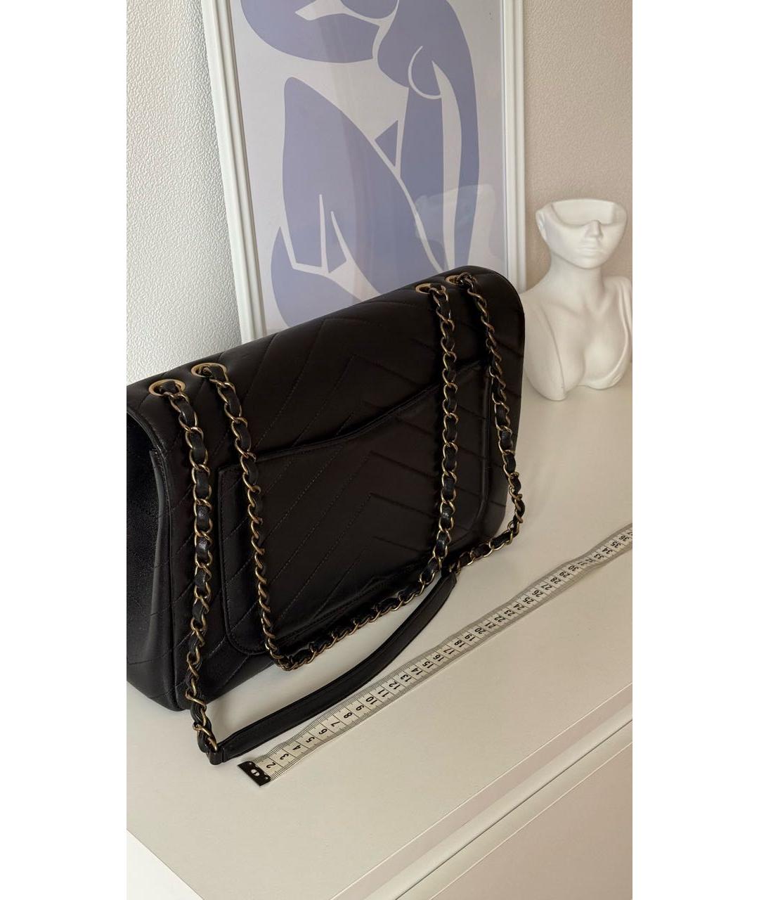 CHANEL Черная кожаная сумка тоут, фото 3