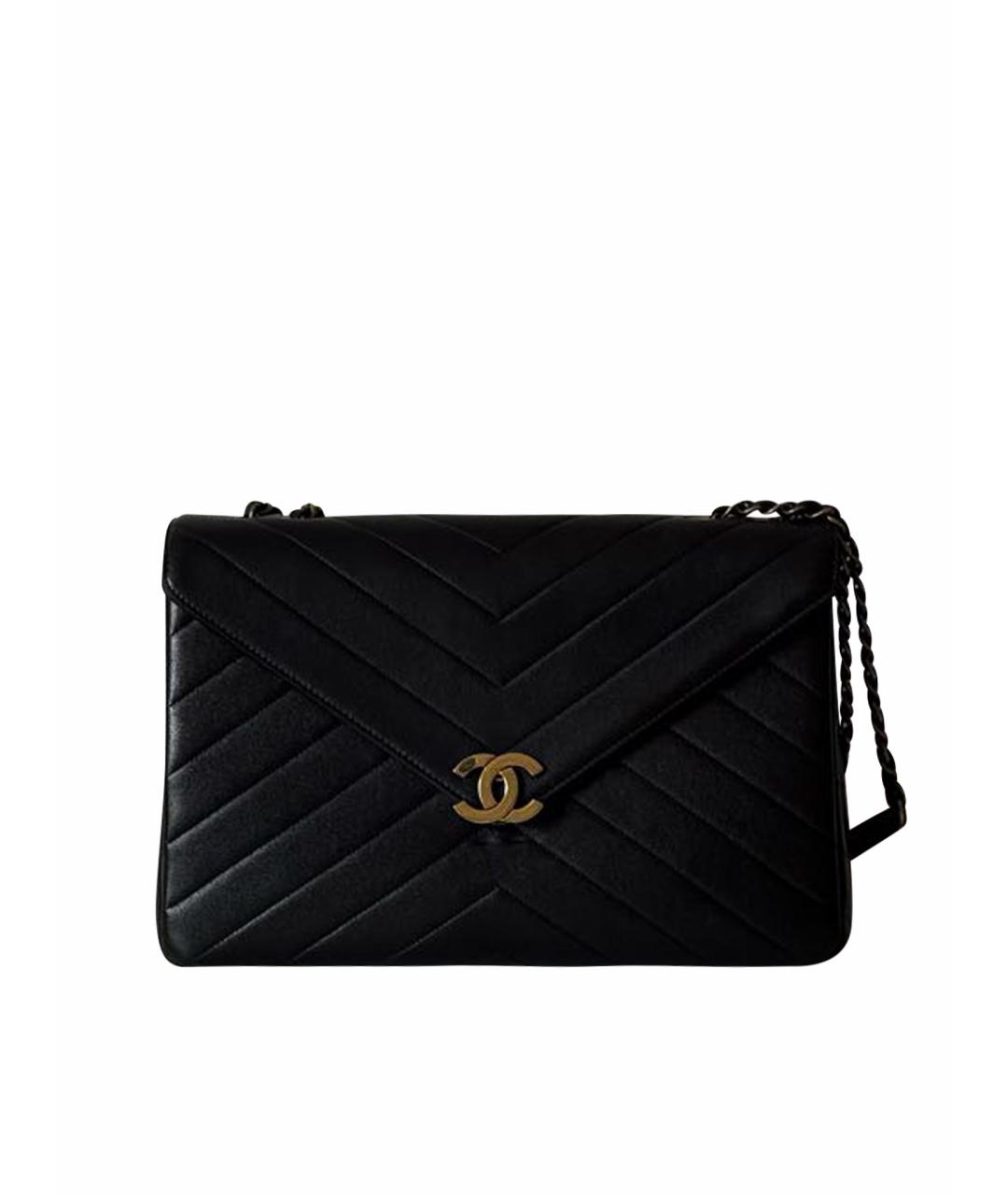 CHANEL Черная кожаная сумка тоут, фото 1