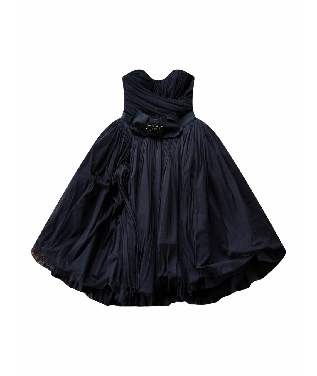DOLCE&GABBANA Черное шелковое вечернее платье, фото 1