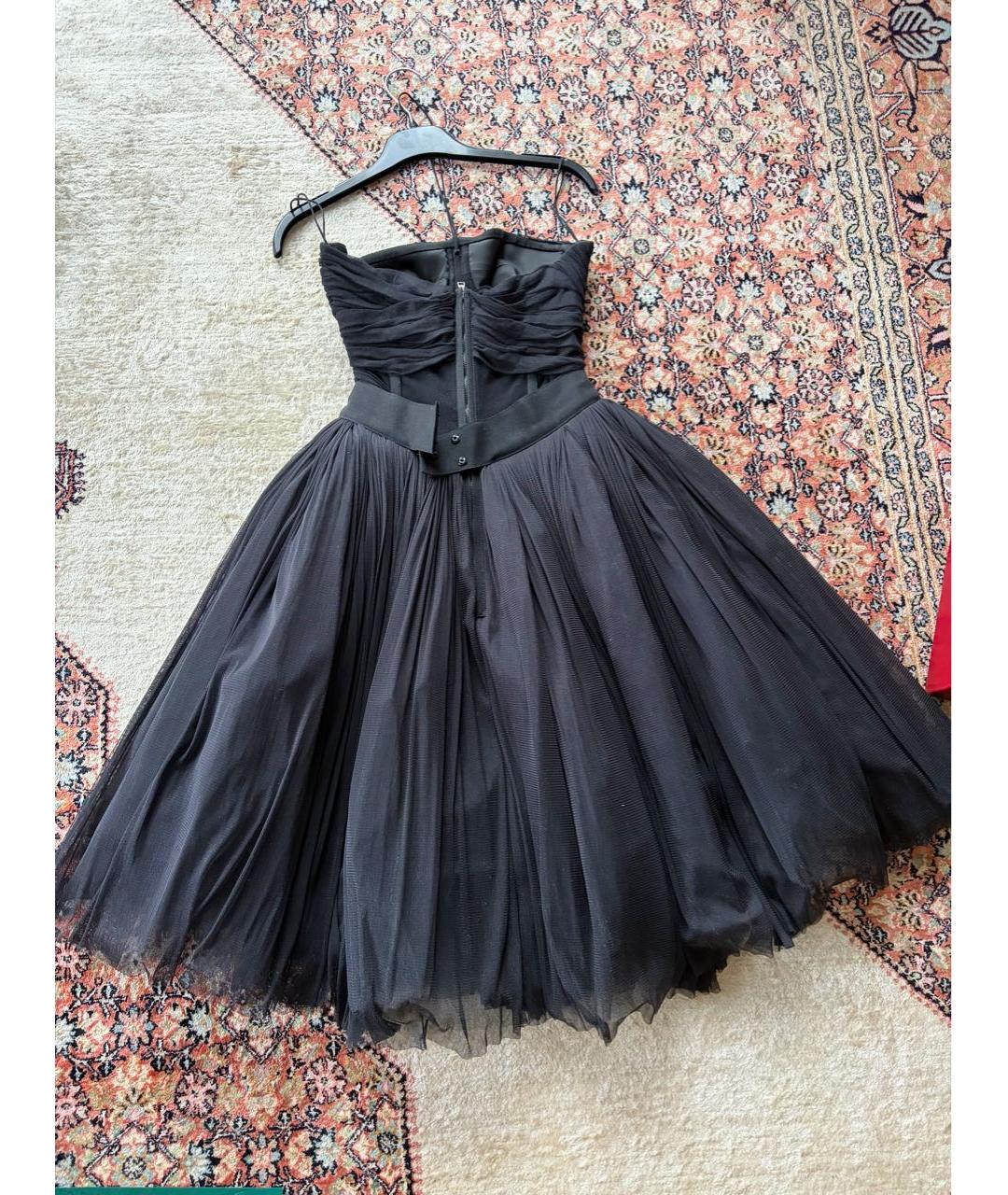 DOLCE&GABBANA Черное шелковое вечернее платье, фото 2