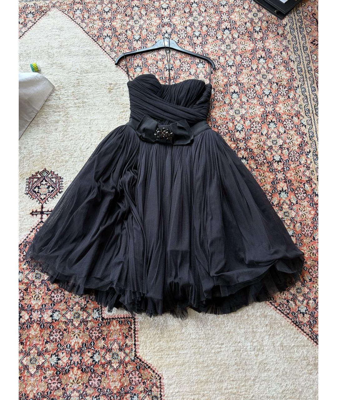 DOLCE&GABBANA Черное шелковое вечернее платье, фото 5