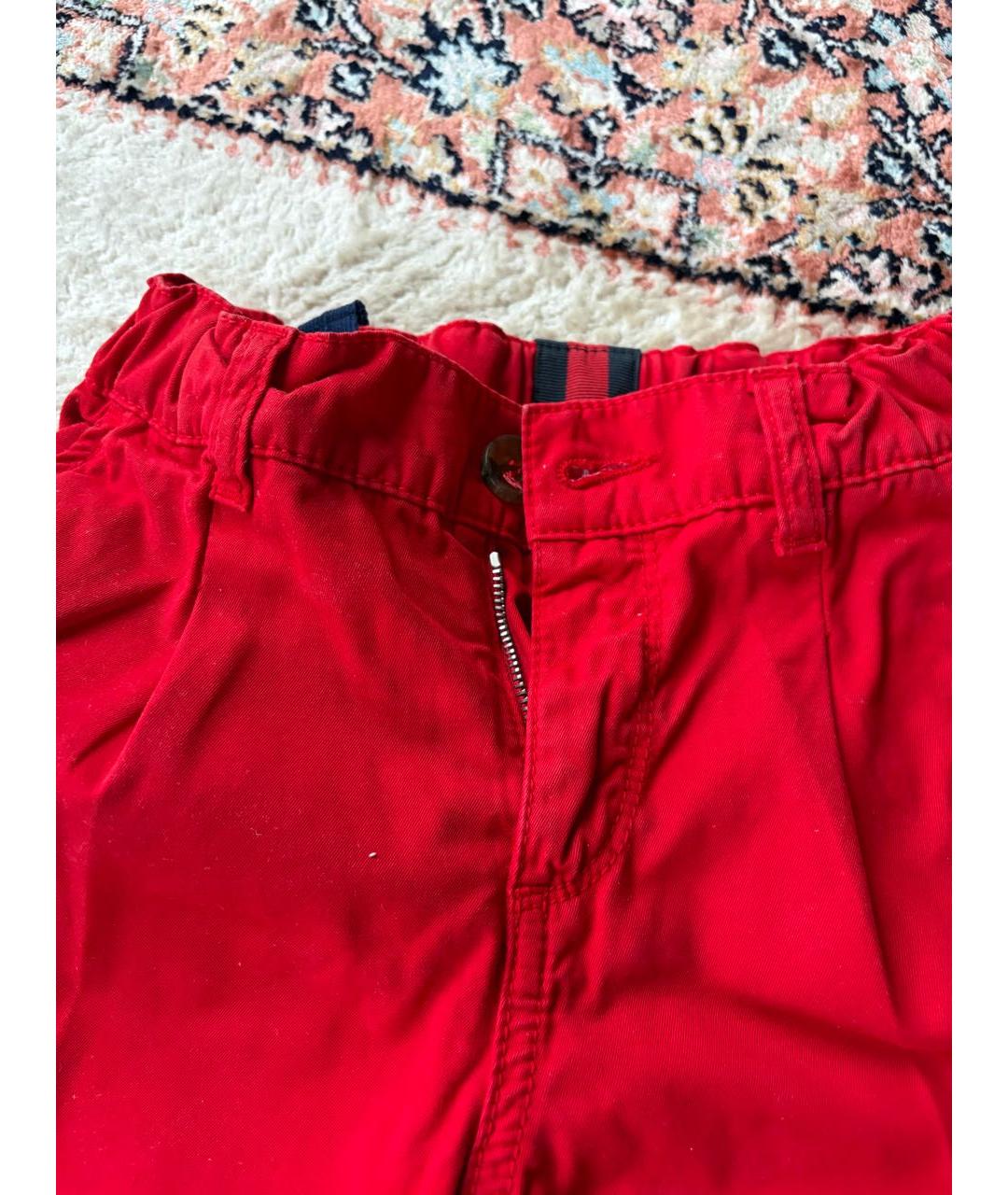 GUCCI KIDS Красные хлопковые детские шорты, фото 3