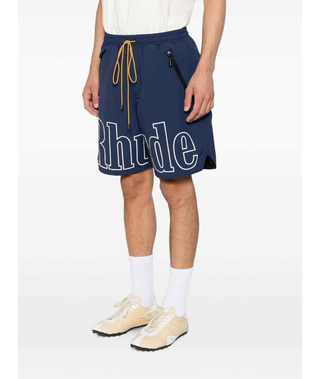 RHUDE Синие шорты, фото 3