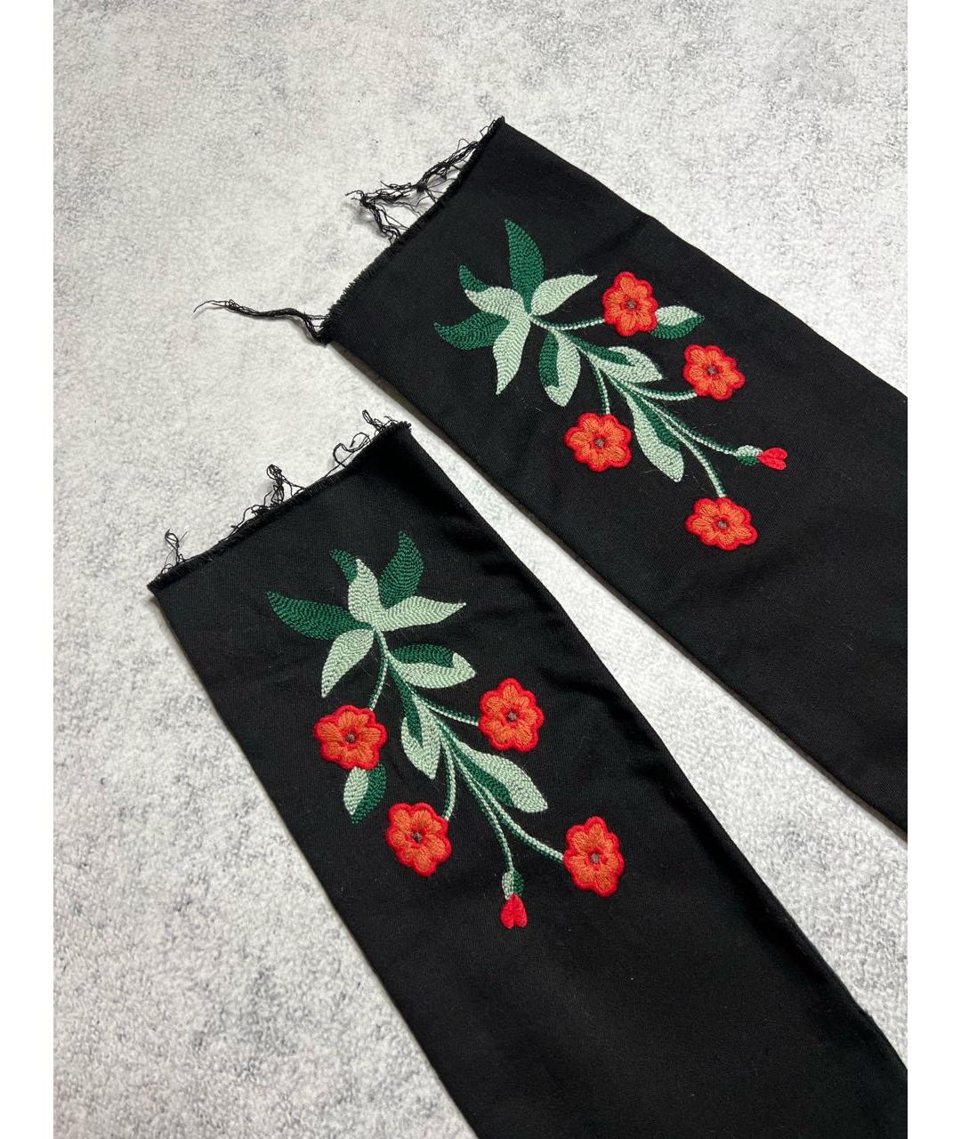 GUCCI Черные хлопко-эластановые джинсы слим, фото 6